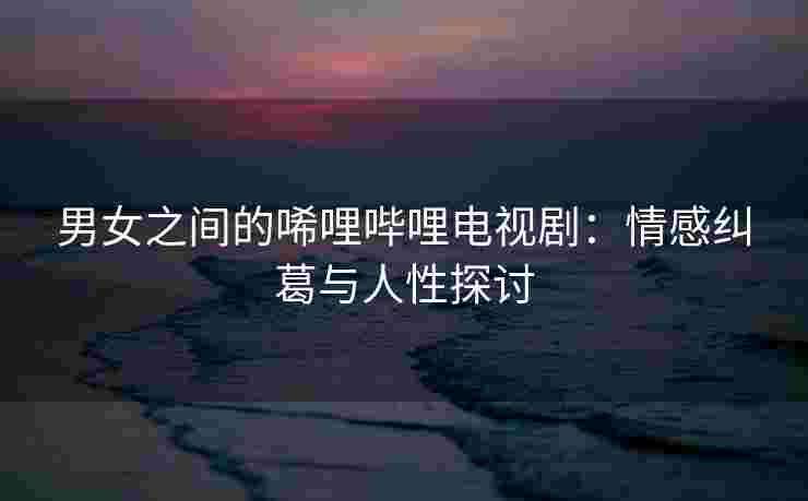 男女之间的唏哩哔哩电视剧：情感纠葛与人性探讨